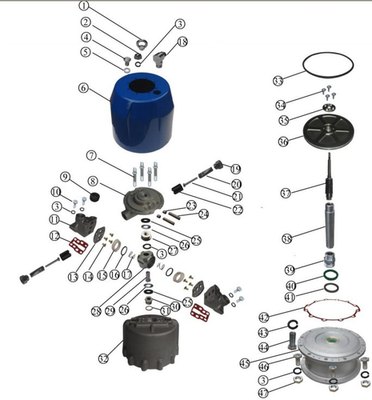 air motor for pneumatic airless painting machine 6390